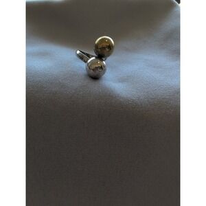 Sterling Silver 925 Bypass‎ Ball Ring Signed Size 7